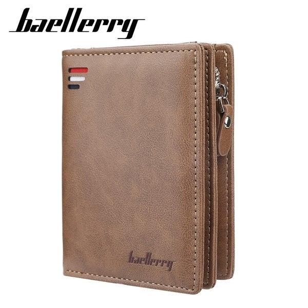 Baellerry Mens Zipper Short Fashion Wallet Image 6