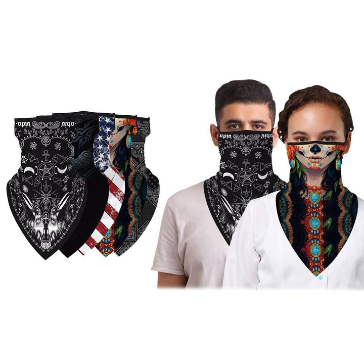 Balaclava Face Mask Neck Gaiter with Earloop for Men and Women Image 9