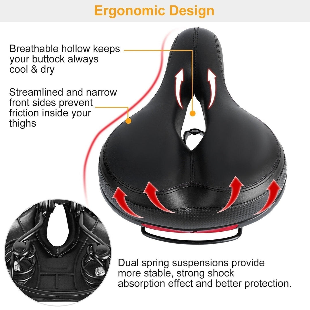 Bike Seat Water Resistant Bicycle Padded Saddle Wear Image 10