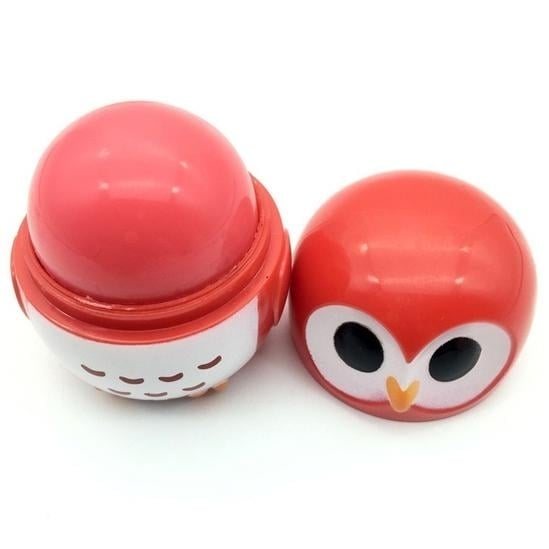 Candy Color Owl Shape Moisturizing Lip Balm Image 2