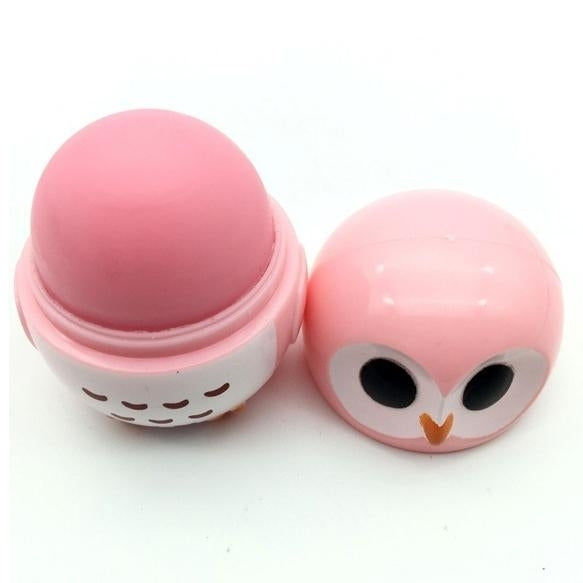 Candy Color Owl Shape Moisturizing Lip Balm Image 4