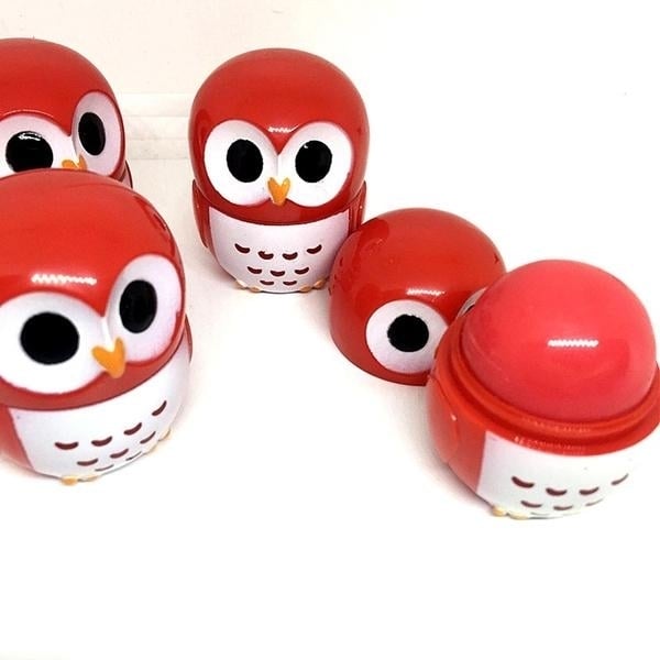 Candy Color Owl Shape Moisturizing Lip Balm Image 6