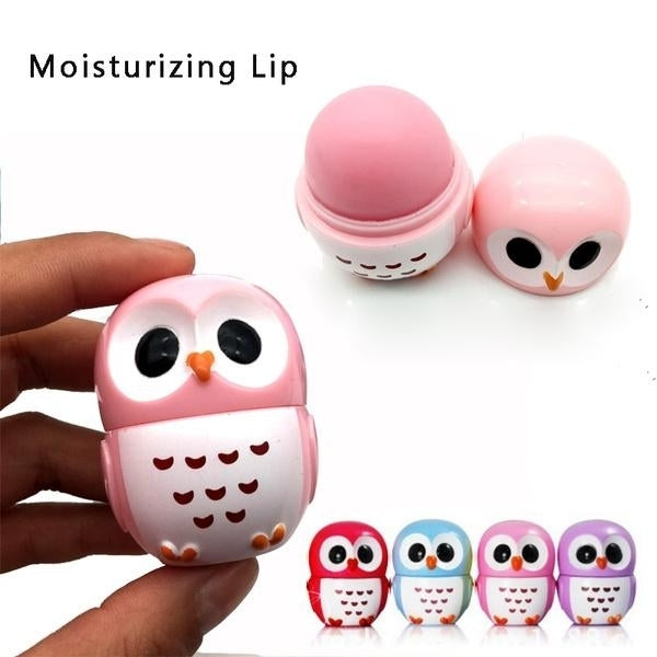 Candy Color Owl Shape Moisturizing Lip Balm Image 8