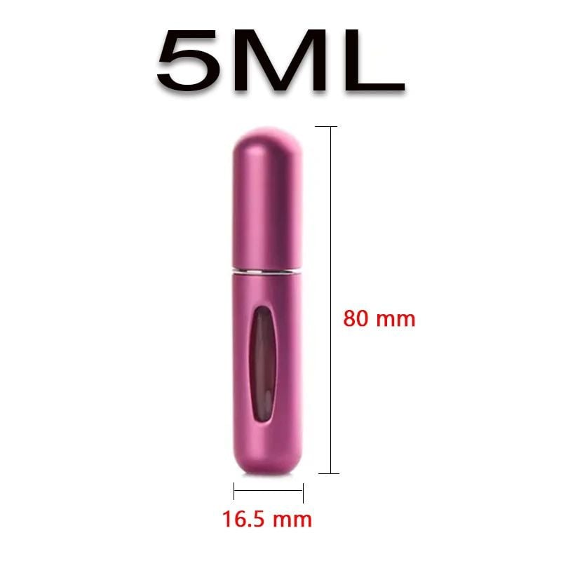 5ml Refillable Perfume Bottle with Bottom Charge  Portable Liquid Container for Cosmetics Spray Dispenser with Press Image 2