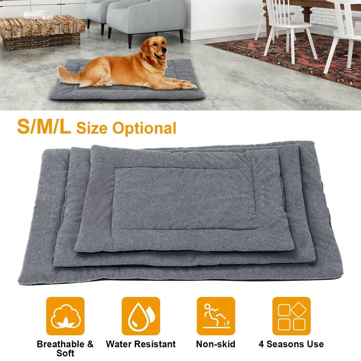 Dog Bed Mat Comfortable Fleece Reversible Pad Image 11