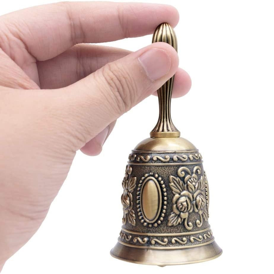 DomeStar Hand Bell Call Bell Brass Wedding Bells Image 3