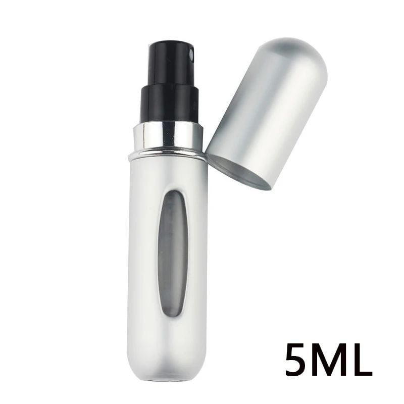 5ml Refillable Perfume Bottle with Bottom Charge  Portable Liquid Container for Cosmetics Spray Dispenser with Press Image 6