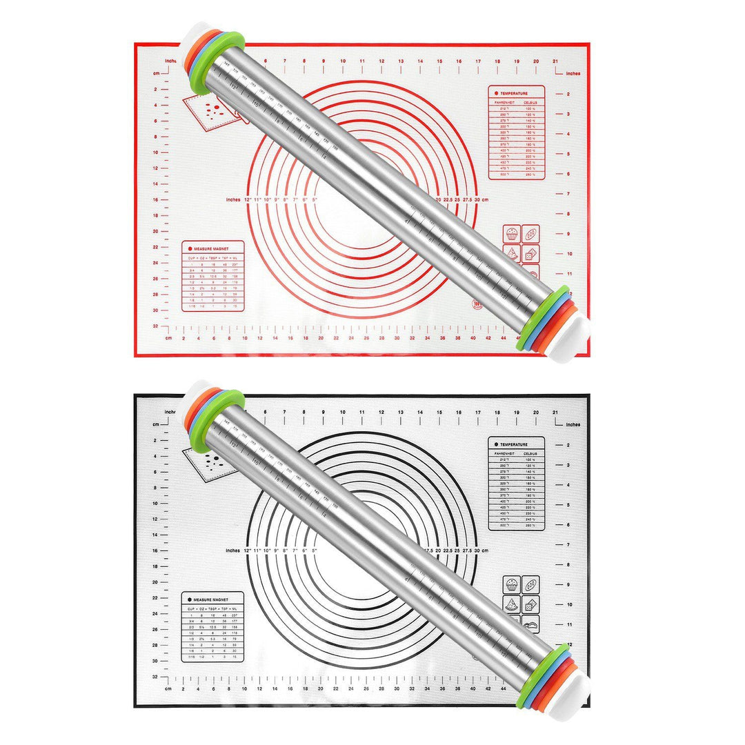 Dough Rolling Pin Dough Roller Stainless Steel Image 1