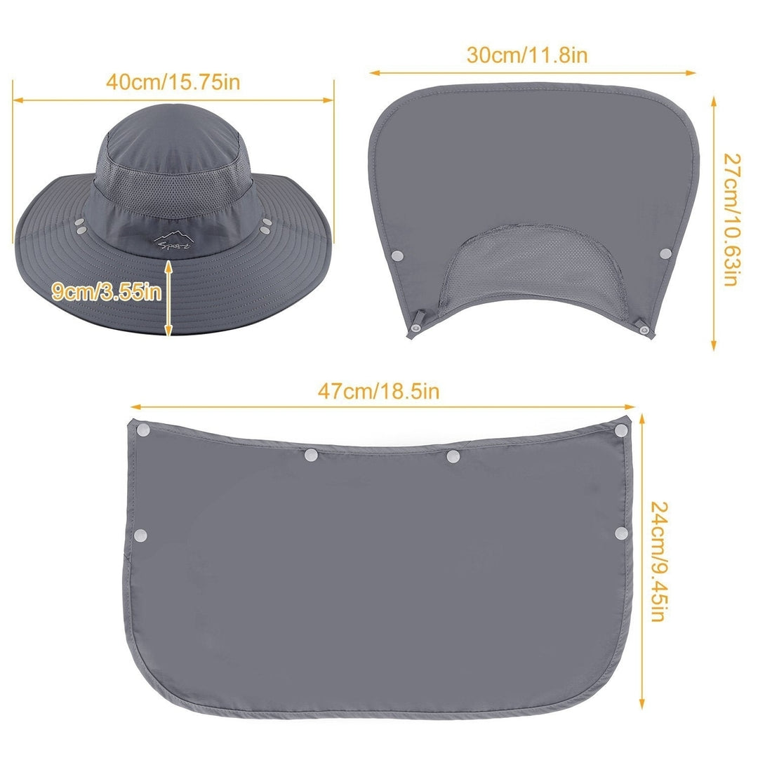 Fishing Bucket Hat Breathable Wide Brim Image 10