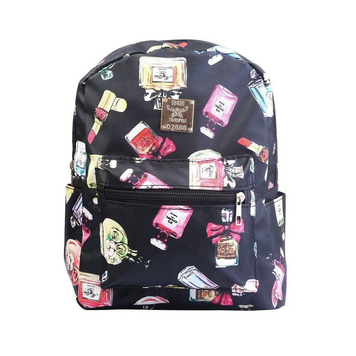 Floral Print Backpack Waterproof Knapsack Image 1