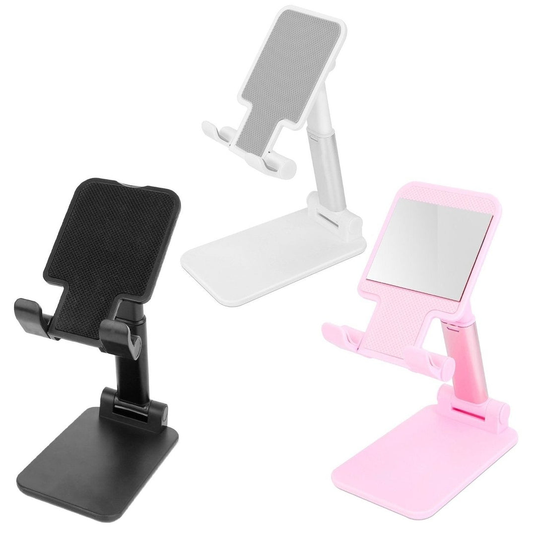 Foldable Desktop Phone Stand Angle Height Adjustable Holder Image 1