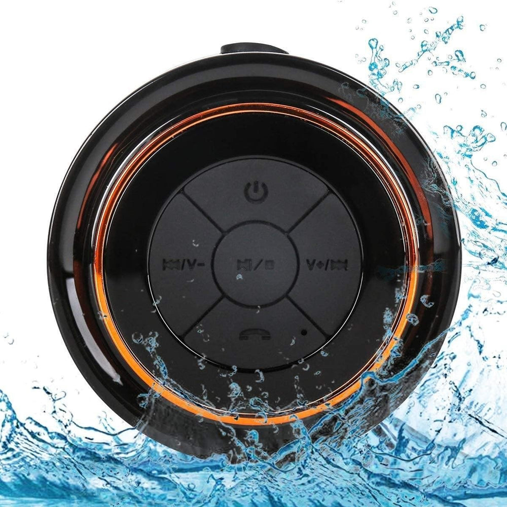 HAISSKY Portable Wireless Waterproof Speaker with FM Radio and Suction Cup Image 2