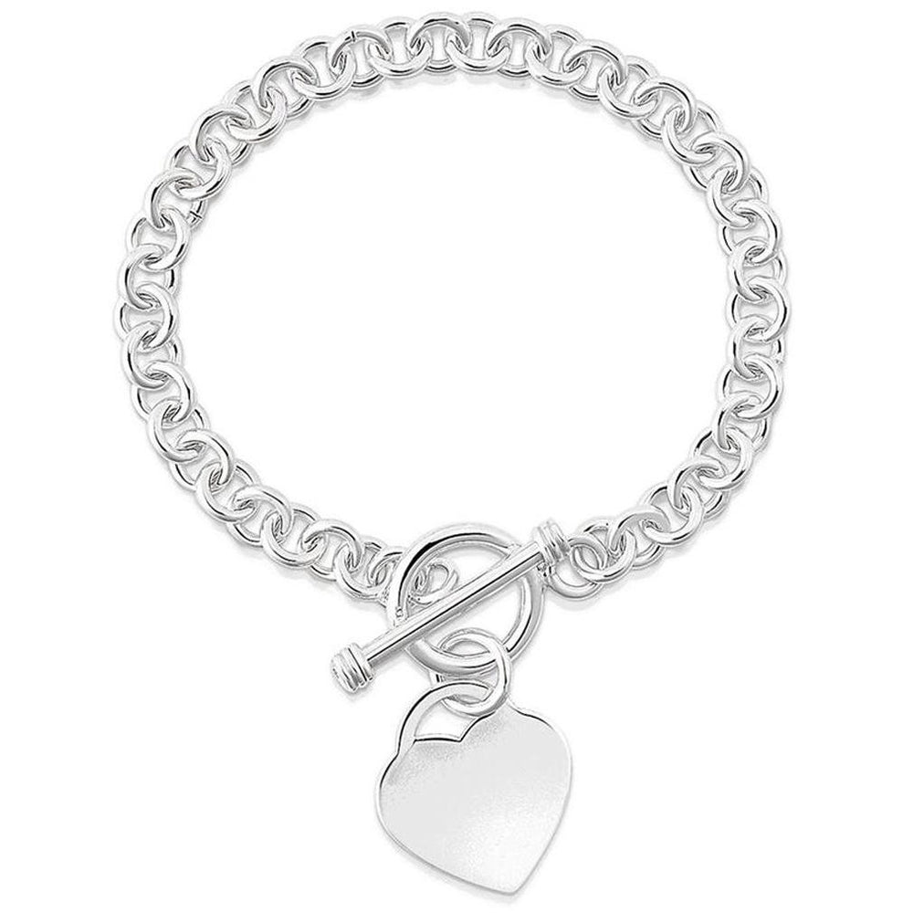 Heart Charm Bracelet - Assorted Colors Image 2