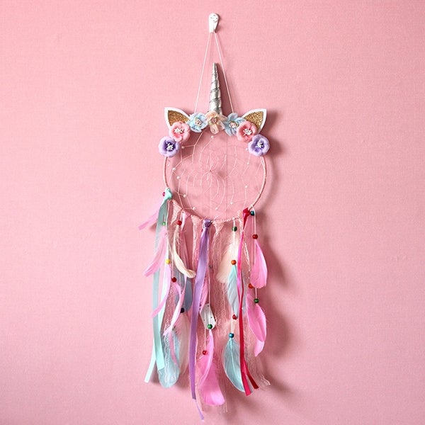 Handmade Feather Dream Catcher Wall Hanging Decoration Image 2