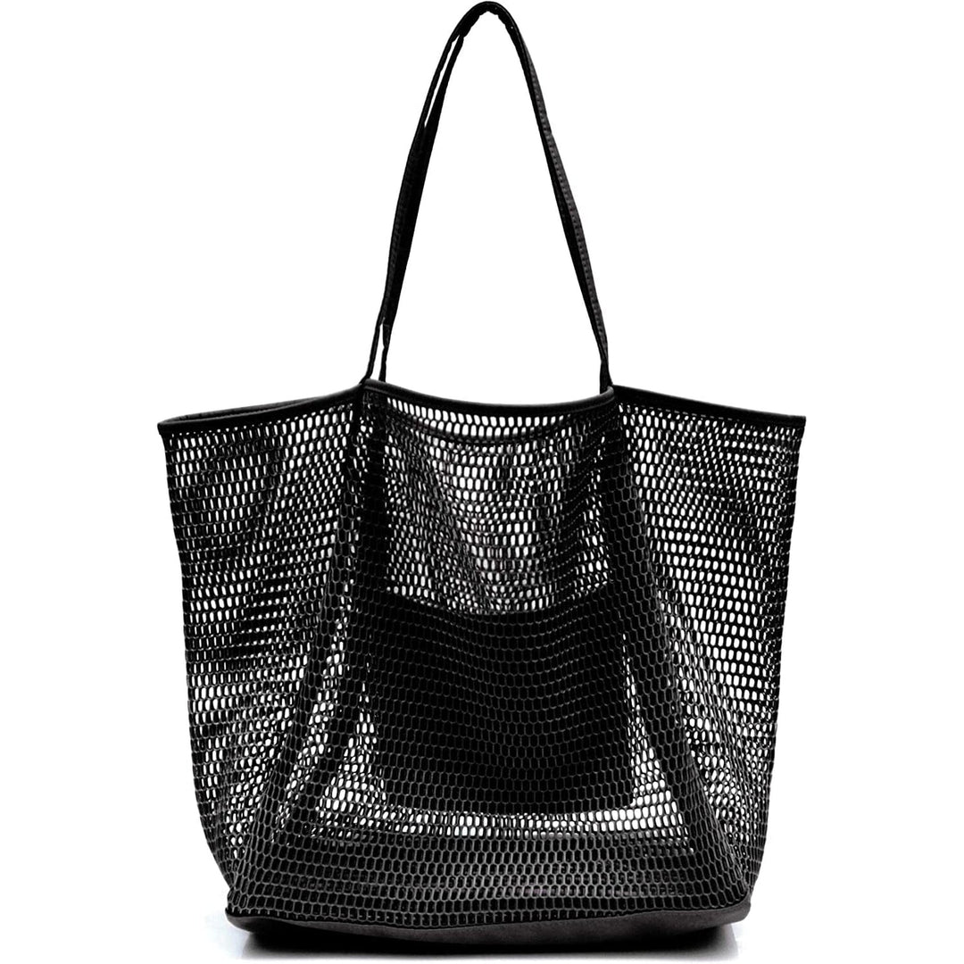 HOXIS Mesh Beach Tote Womens Shoulder Bag Image 2