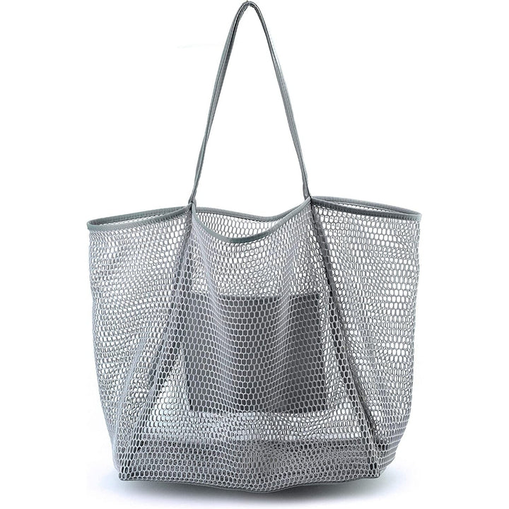 HOXIS Mesh Beach Tote Womens Shoulder Bag Image 4