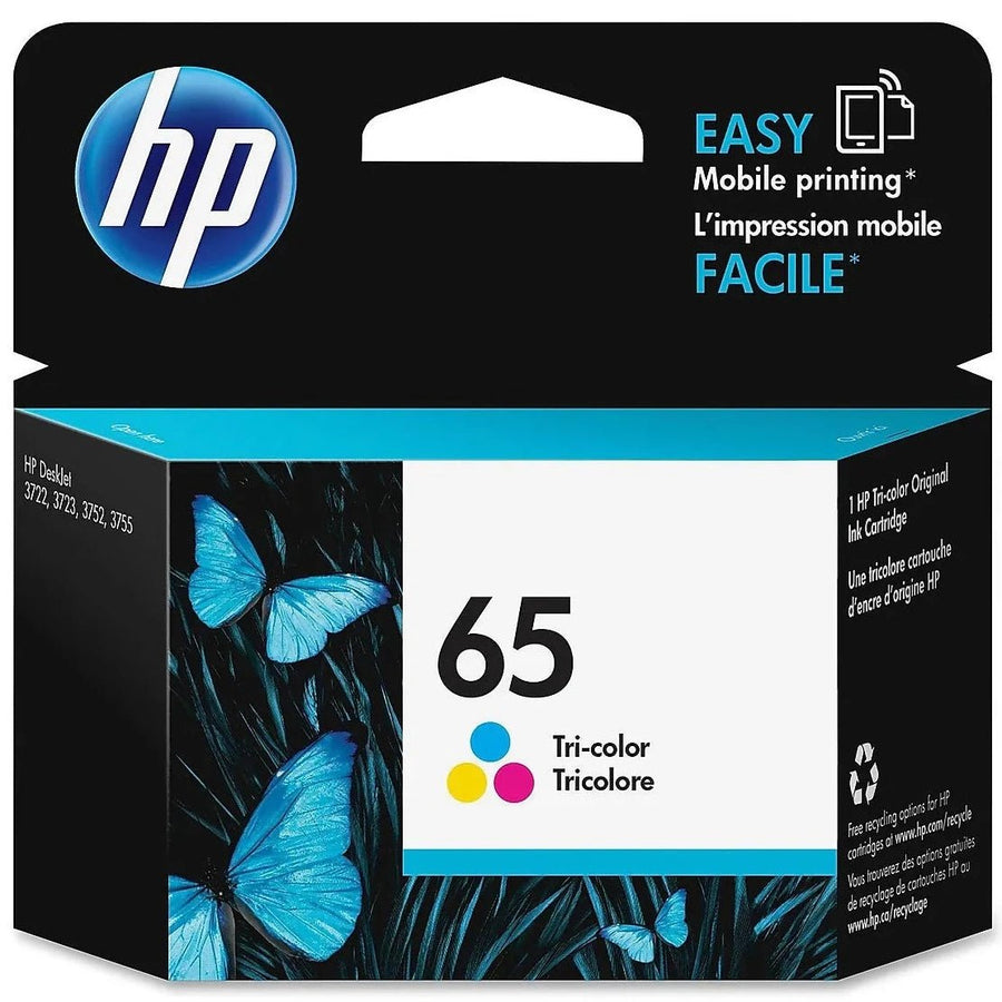 HP 65 Original Ink Cartridge N9K01AN N9K02AN Image 1