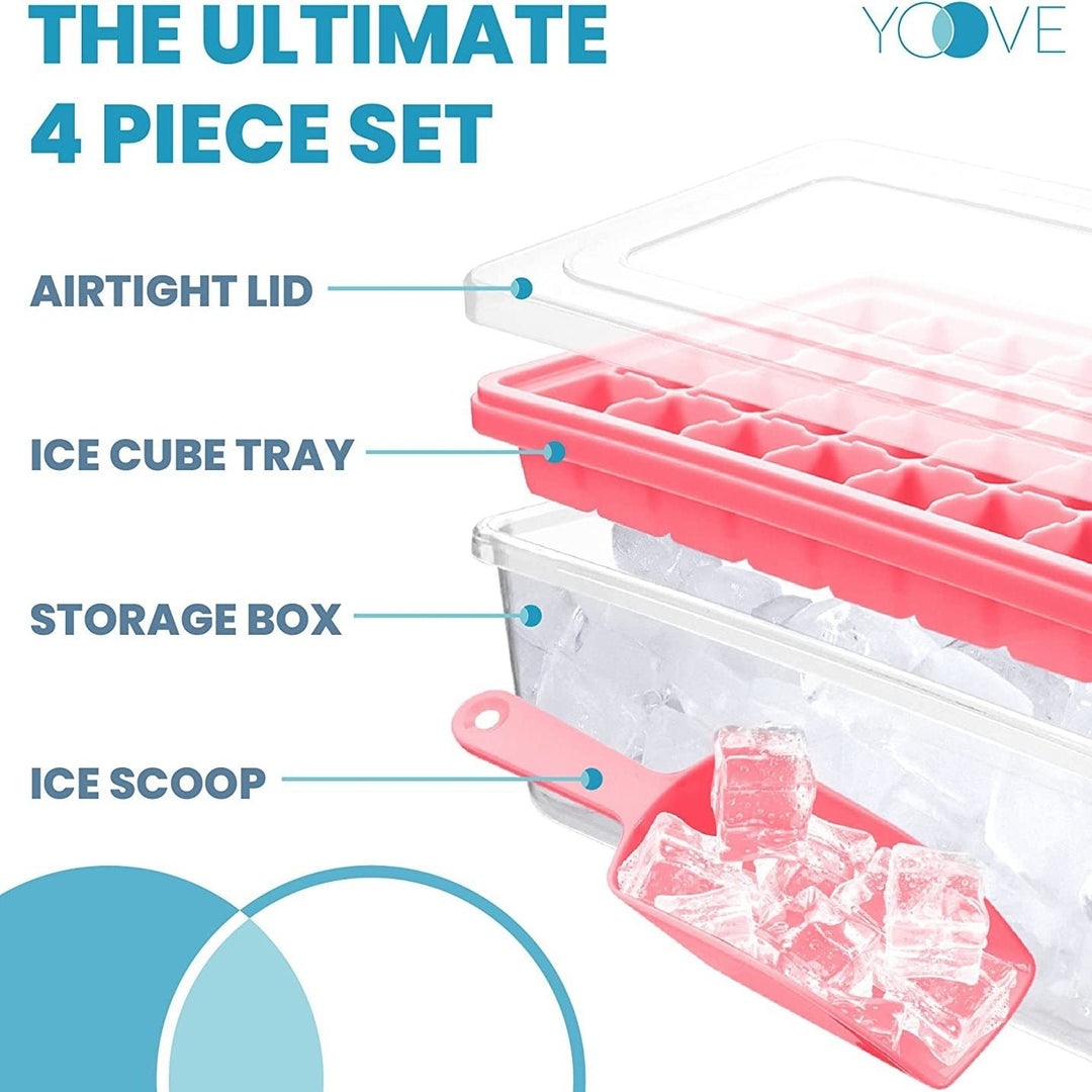 Ice Cube Tray with Lid and Bin Image 4