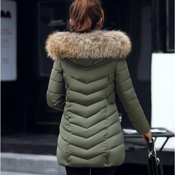 fine Winter Down Jacket Women Long Coat Warm Clothes Image 6