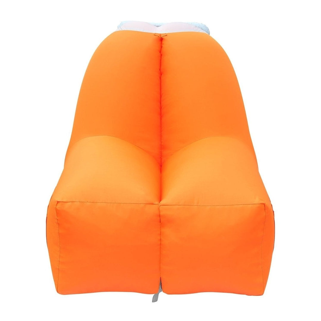 Inflatable Lounger Air Sofa Chair Couch with Portable Organizing Bag Image 3