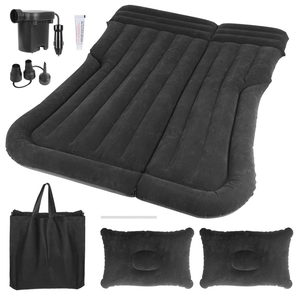 Inflatable SUV Air Mattress Thickened Camping Bed Cushion with Pillow Image 2