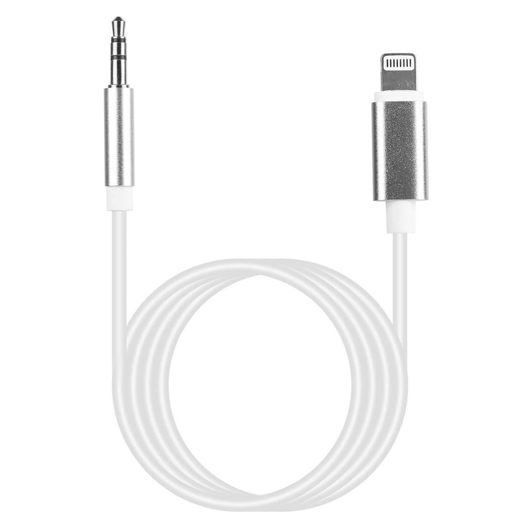 iOS 8 Pin to 3.5mm Aux Audio Adapter Cord Image 2