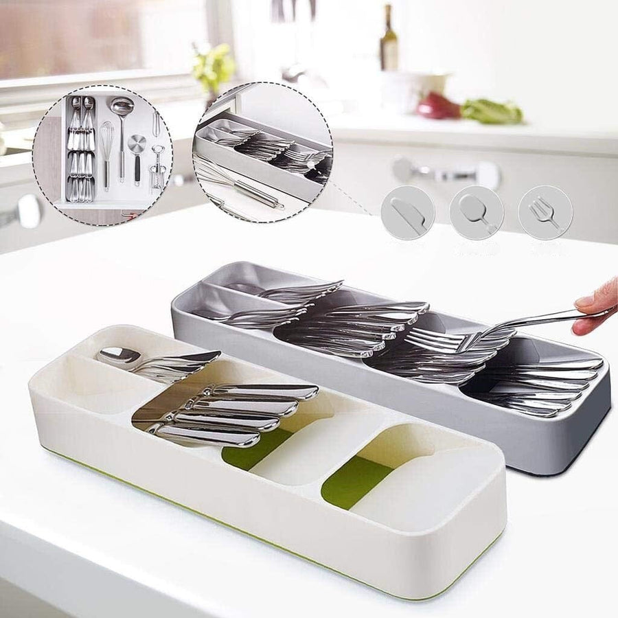 Kitchen Tableware Drawer Spoon Storage Box Image 1