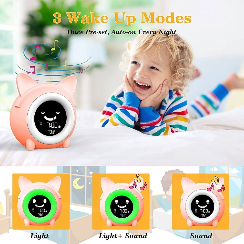 Kids Digital Alarm Clock with Night Light Image 2