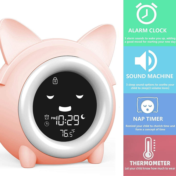 Kids Digital Alarm Clock with Night Light Image 3