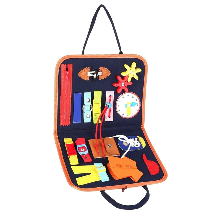 Kids Busy Board Sensory Activity Board Preschool Learning Toys Image 1