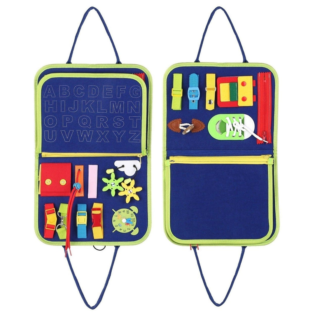 Kids Busy Board Sensory Activity Board Preschool Learning Toys Image 4