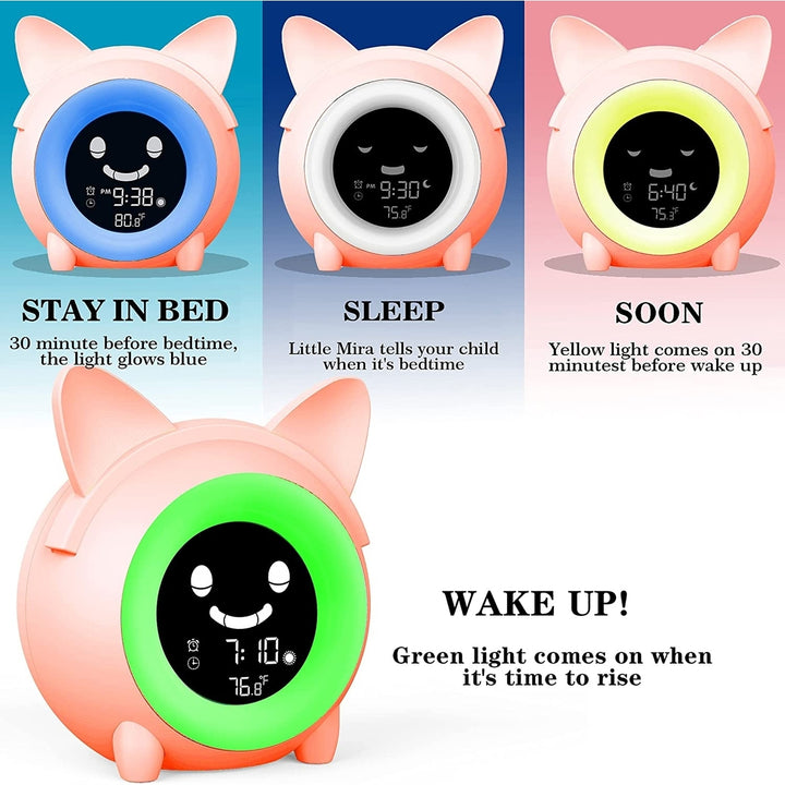 Kids Digital Alarm Clock with Night Light Image 4