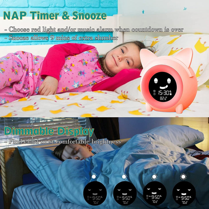 Kids Digital Alarm Clock with Night Light Image 6