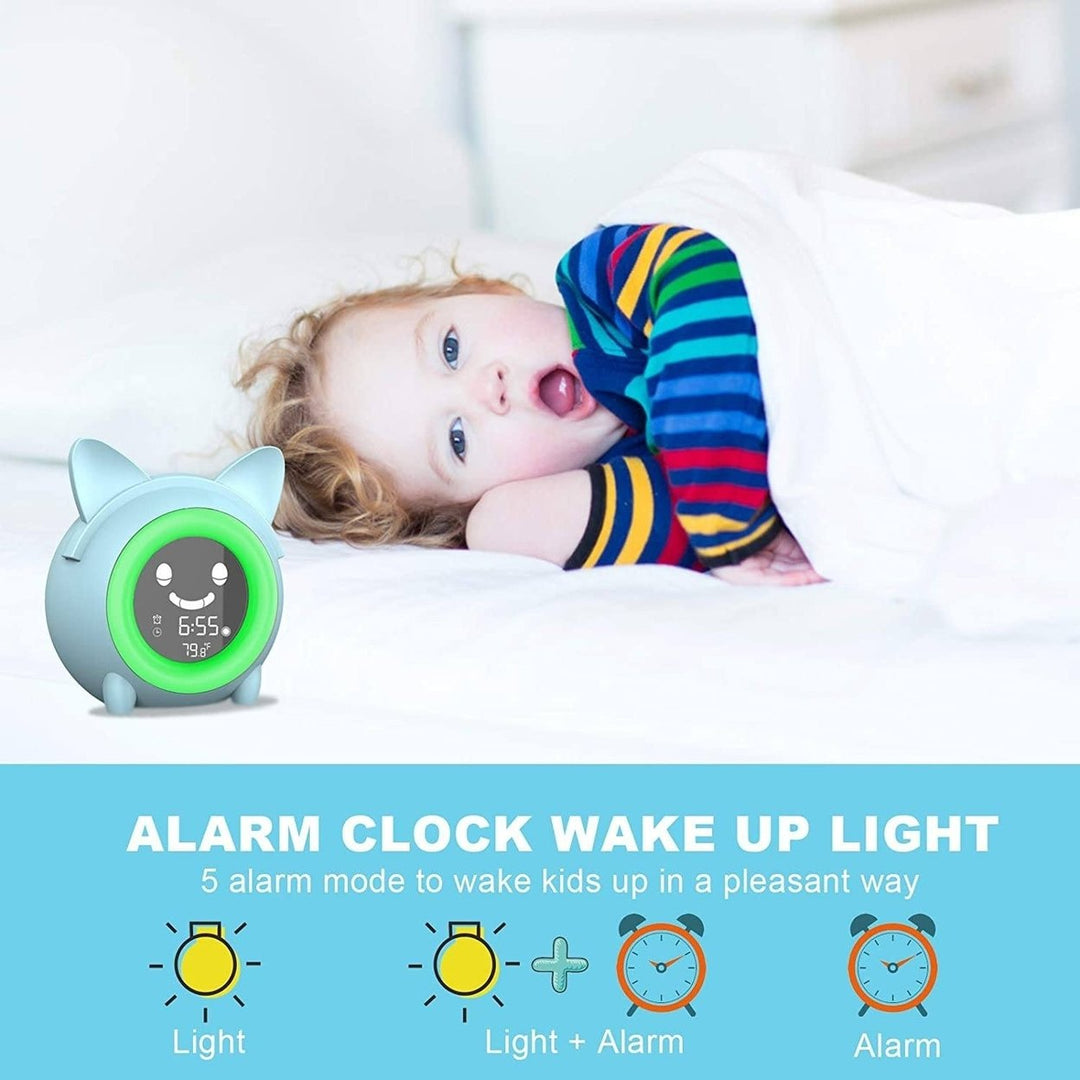 Kids Digital Alarm Clock with Night Light Image 10