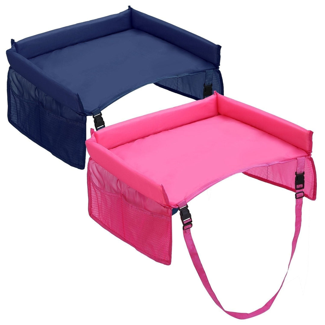 Kids Safety Travel Tray Waterproof Car Seat Image 4