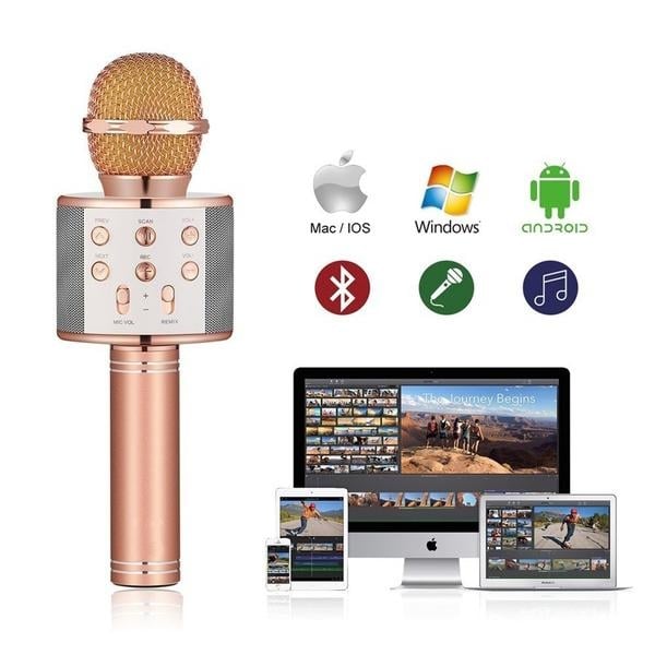 Karaoke Handheld Wireless Bluetooth Microphone Image 9