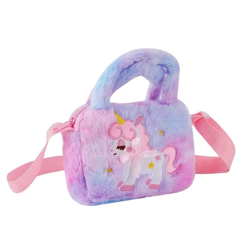 Kawaii Unicorn Pattern Plush Bag Image 2