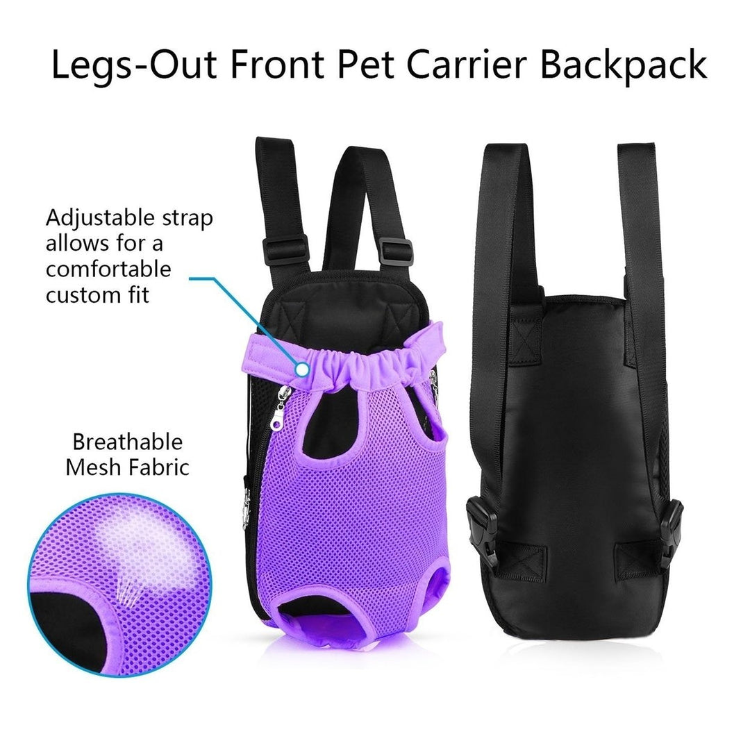 Leg-Out Pet Backpack Carrier Travel Bag Image 10