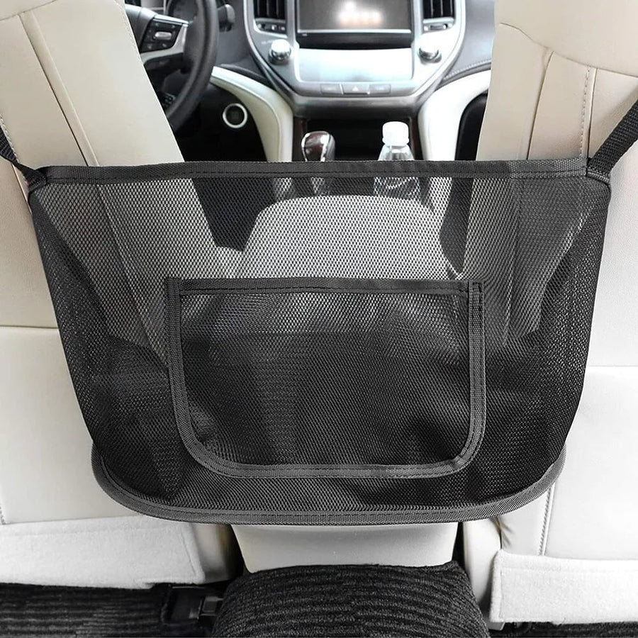 Large Capacity Car Seat Net Pocket Image 1