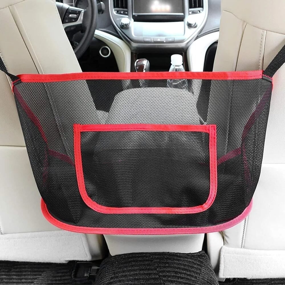 Large Capacity Car Seat Net Pocket Image 2