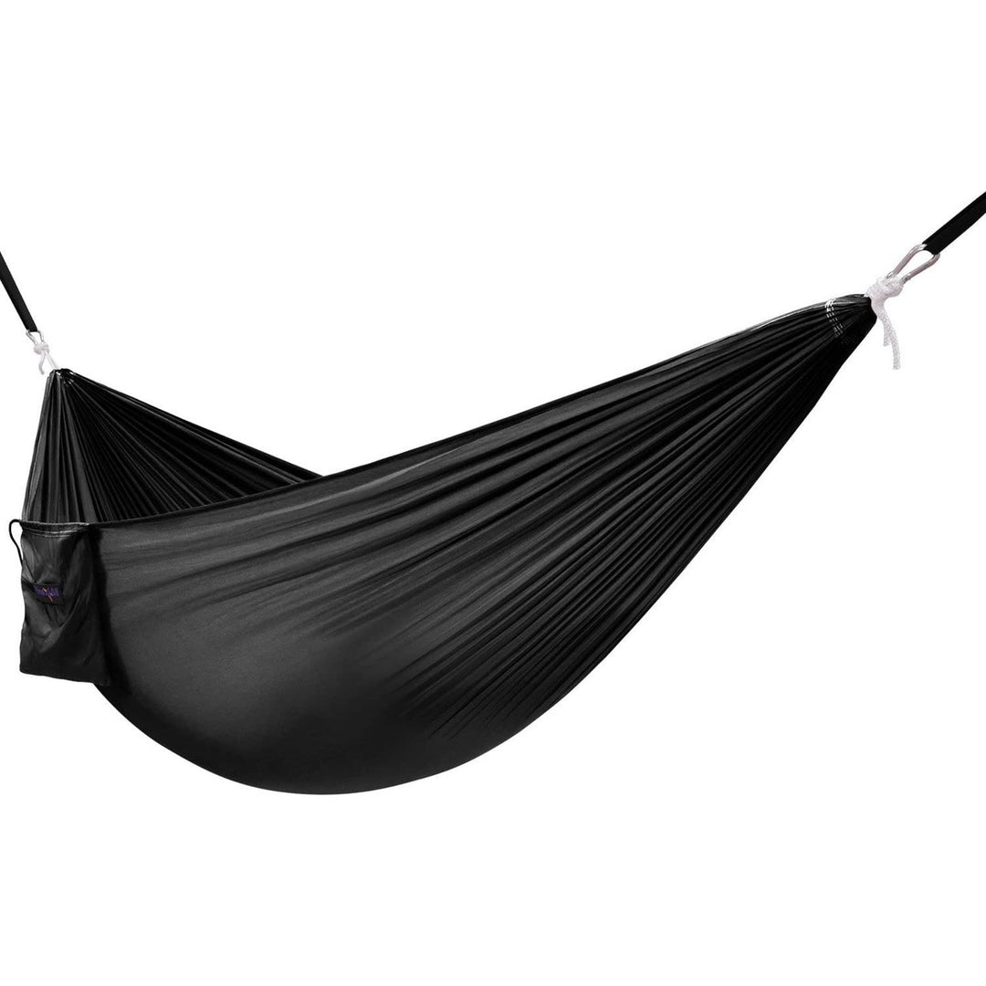 Lightweight Camping Hammock with Strap and Carry Bag Image 1