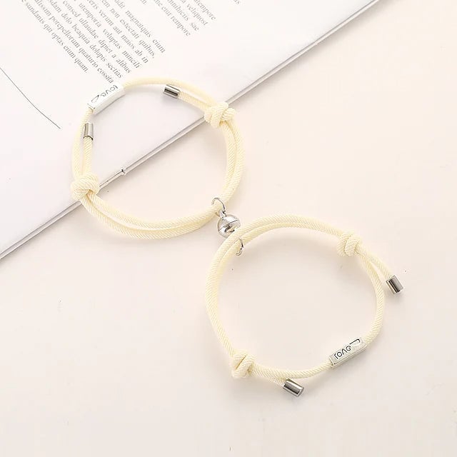 Magnetic Adjustable Simple Rope Couple Bracelet Image 6