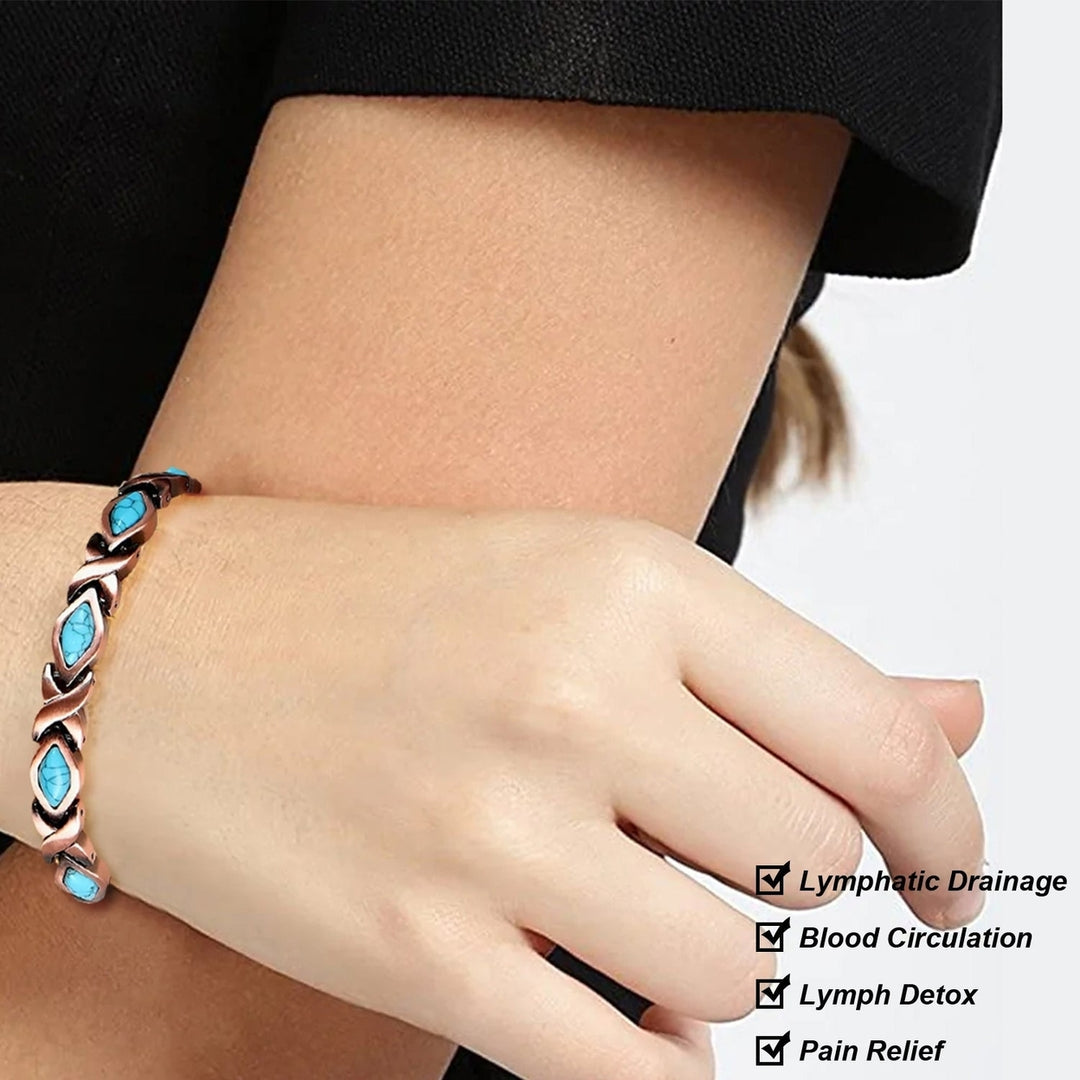 Magnetic Energy Therapy Pain Relief Copper Bracelet For Men And Women Image 8