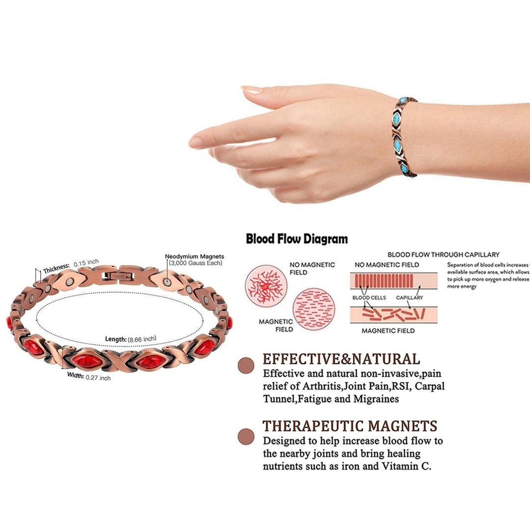 Magnetic Energy Therapy Pain Relief Copper Bracelet For Men And Women Image 9