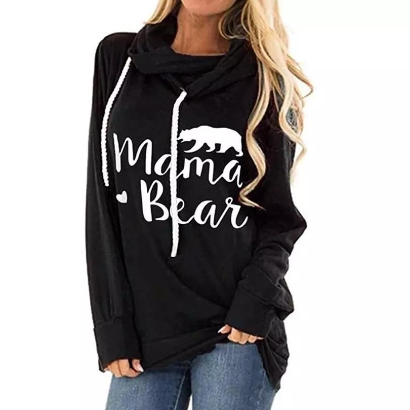 Mama Bear Hooded Fashion Tunic Image 1