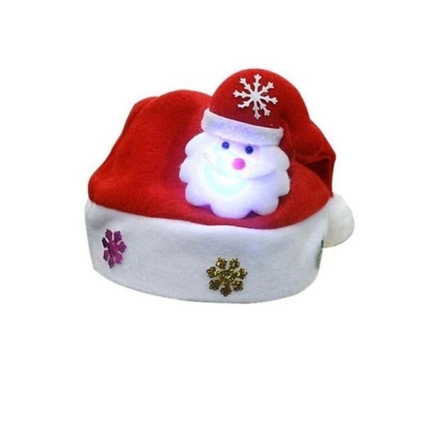 Luminous Christmas Hat Glowing Santa Claus Snowman Deer Christmas Hat Image 6