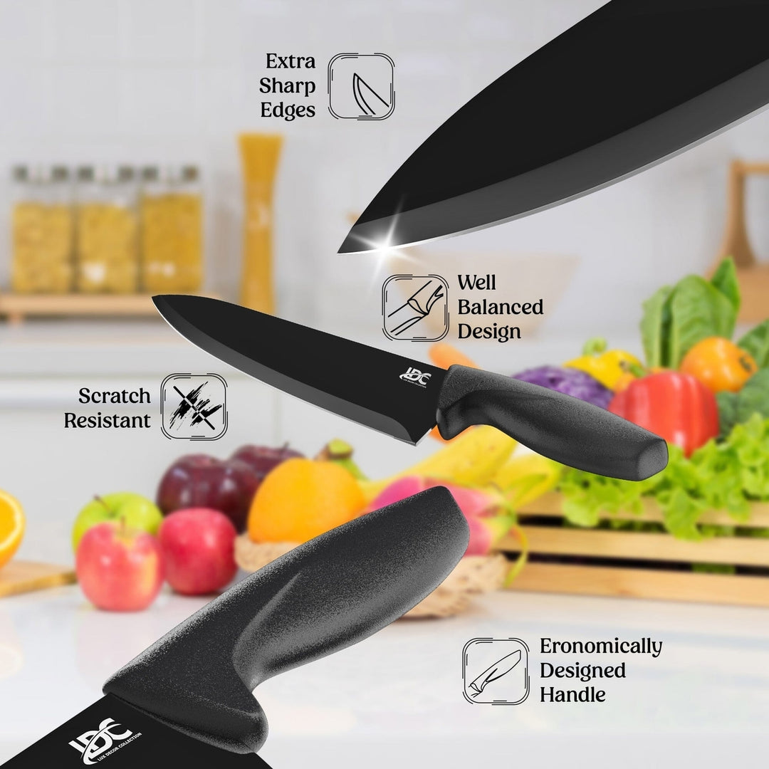 Lux Decor Collection Kitchen Knife Set Ultra Sharp Stainless Steel Knives Set Image 9