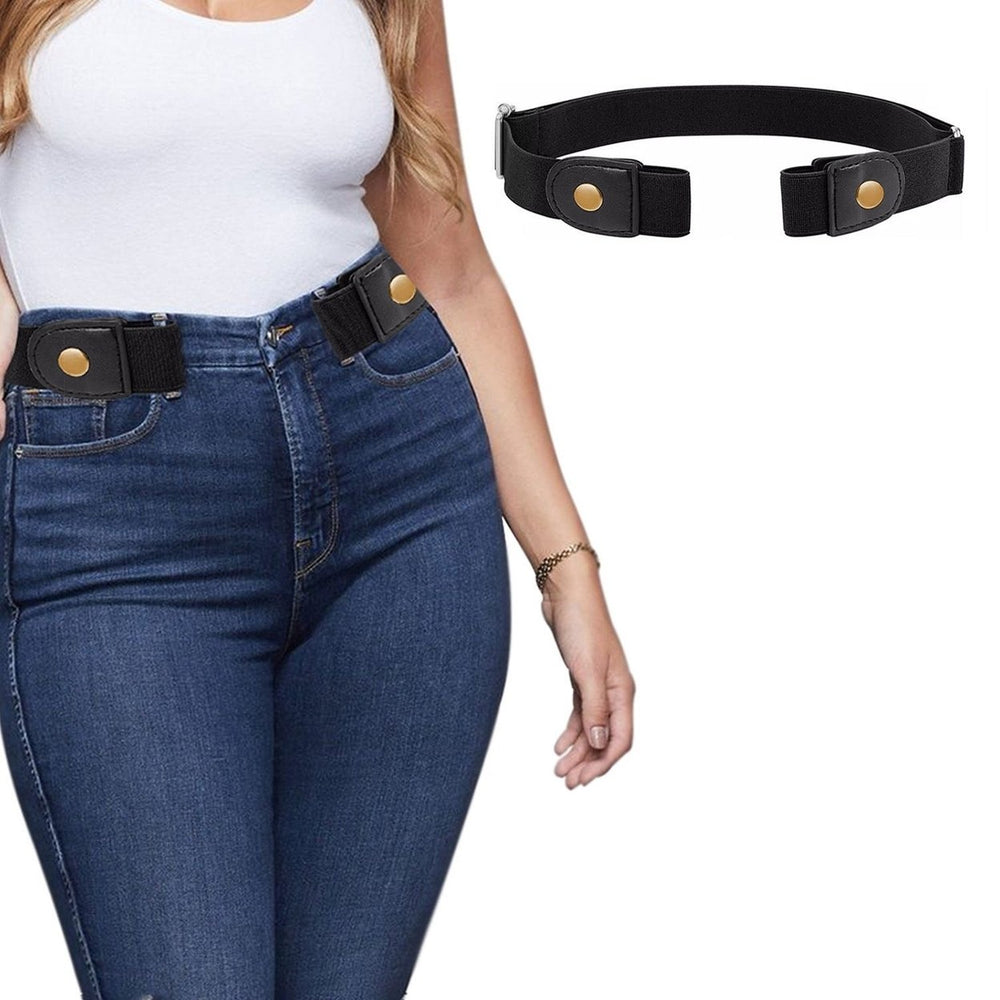 Men And Womens Buckle Free Adjustable Stretch Belts Image 2