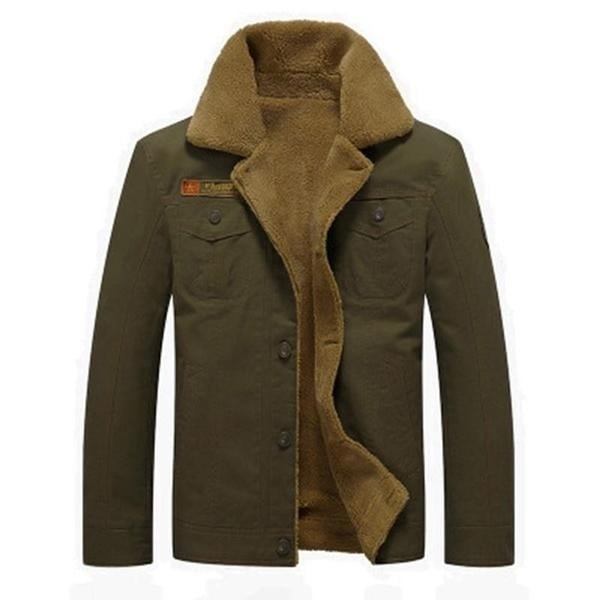 Men faux Collar Army Tactical Jacket Image 2