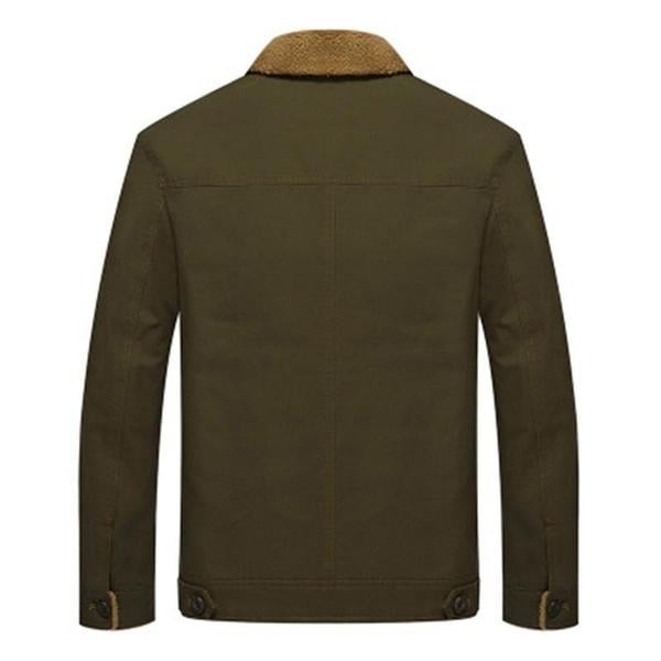 Men faux Collar Army Tactical Jacket Image 4